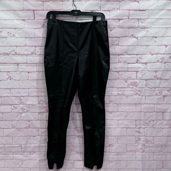 Bar lll  faux leather pants size medium in black - Picture 1 of 8